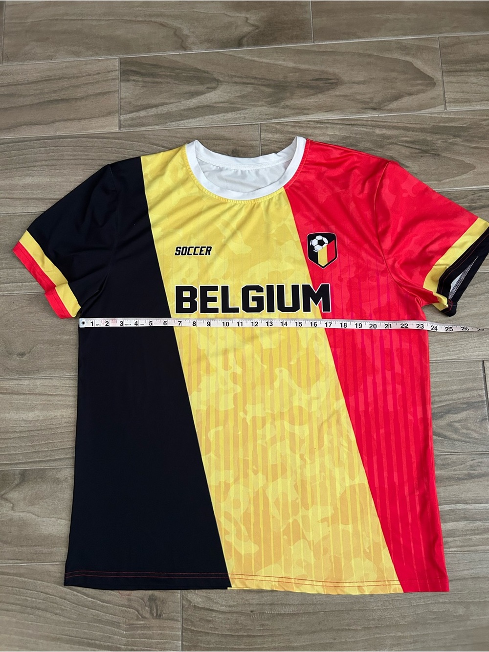 Belgium Soccer Jersey - Black, Yellow & Red | Size 2XL - Picture 2 of 7